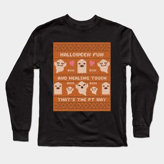 Halloween fun and healing touch - that's the PT way Long Sleeve T-Shirt by Designs by Eliane